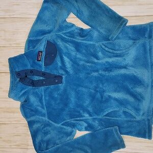 Patagonia Kids Blue Medium Size 10 Fleece Pullover 0154